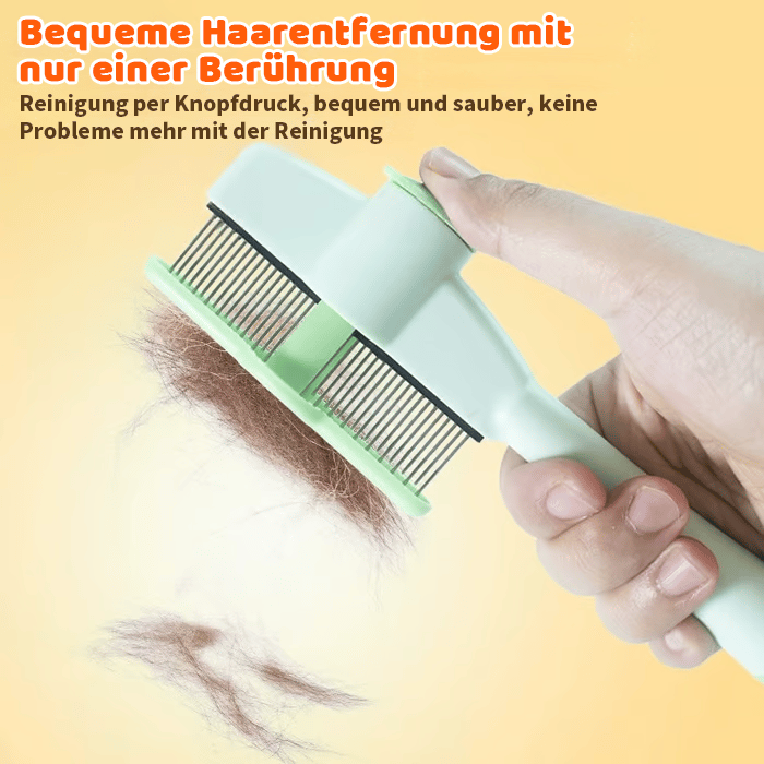 🔥NEUJAHRSVERKAUF - Selbstreinigender Flohkamm und Fellpflegebürste für Haustiere