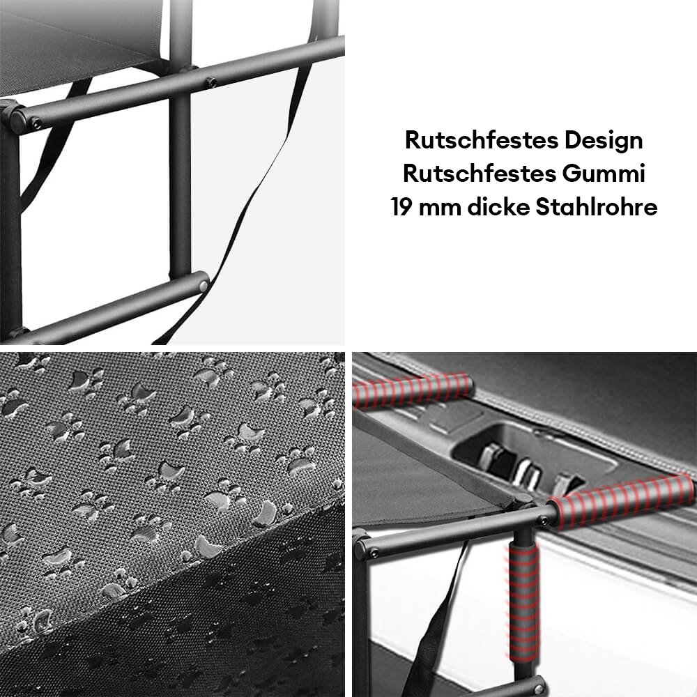 Reise Tragbare Faltbare 4-Stufen Rutschfeste Hundenautreppen
