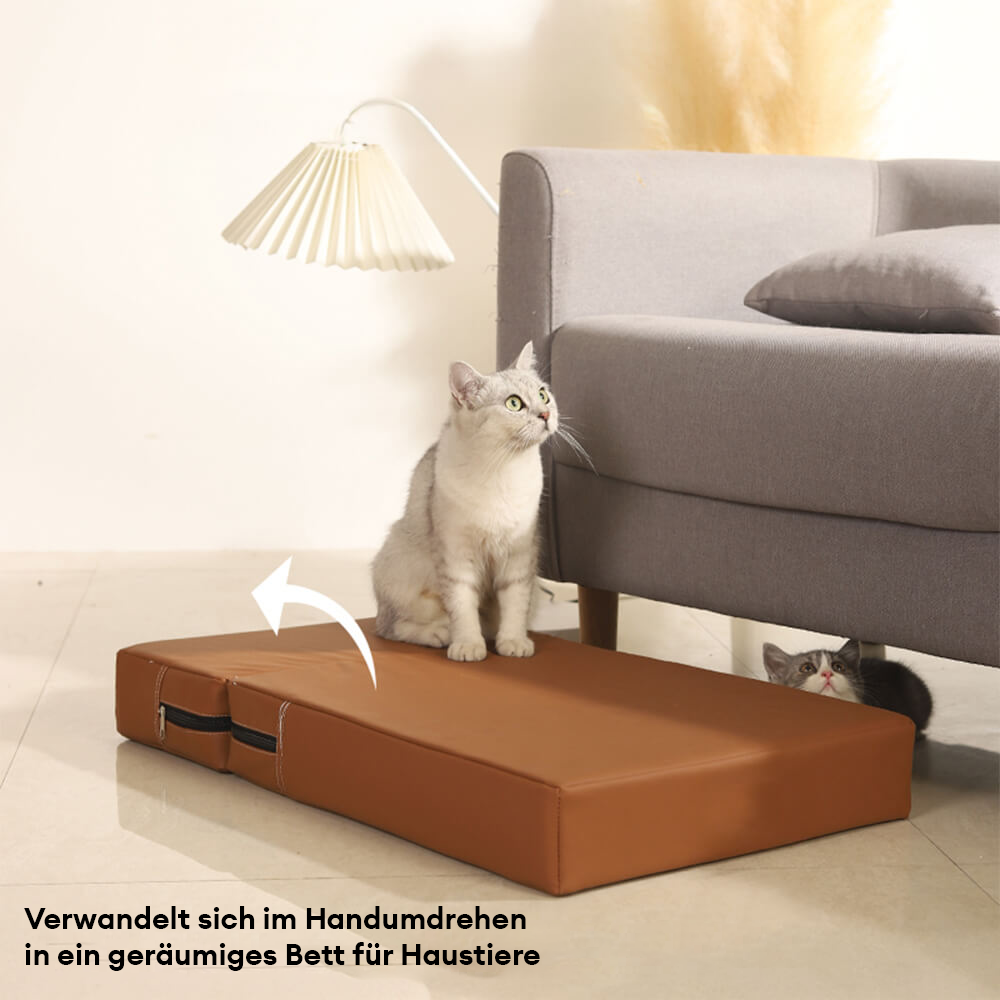 Wasserdichte waschbare PU-Leder modulare mehrstufige Haustiertreppe