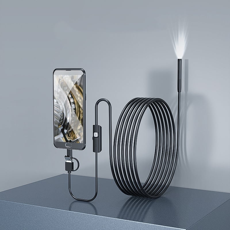 🔎 Plug-and-Play-Endoskopkamera – Kompatibel mit Android, Typ C und PC für direkte Verbindung