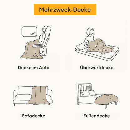 Cartoon Pfotenabdruck Chenille Kratzfester Sofaüberwurf