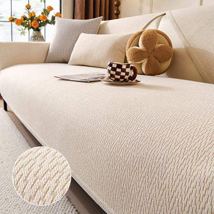 Chenille Minimalistische Anti-Rutsch-Stoff mit katzenkratzfestem Design Sofaüberzug