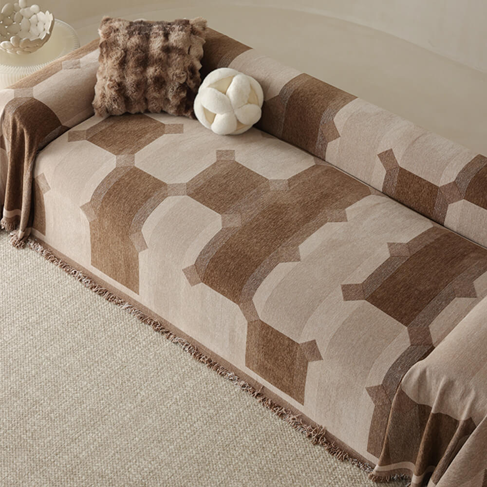 Chenille Verschleißfester Sofa-Schutz Vollabdeckung Überwurf Sofabezug