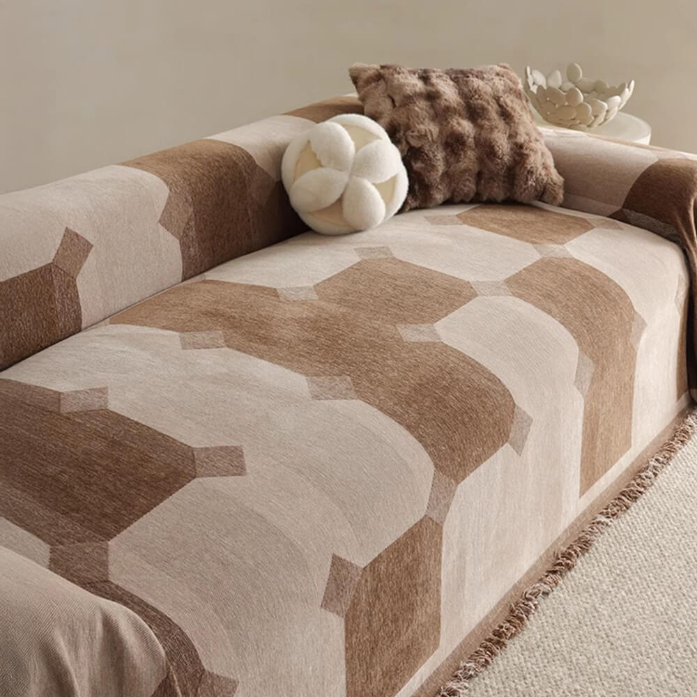 Chenille Verschleißfester Sofa-Schutz Vollabdeckung Überwurf Sofabezug