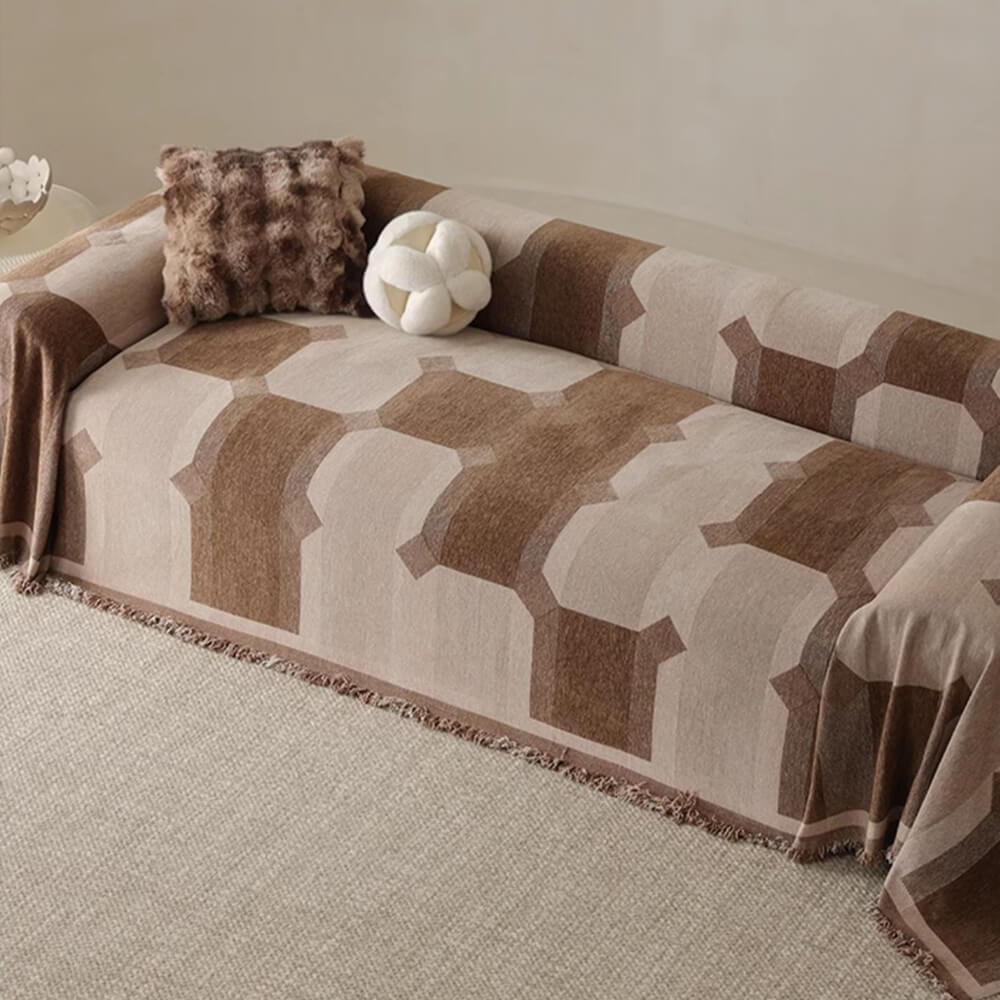 Chenille Verschleißfester Sofa-Schutz Vollabdeckung Überwurf Sofabezug