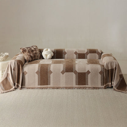 Chenille Verschleißfester Sofa-Schutz Vollabdeckung Überwurf Sofabezug