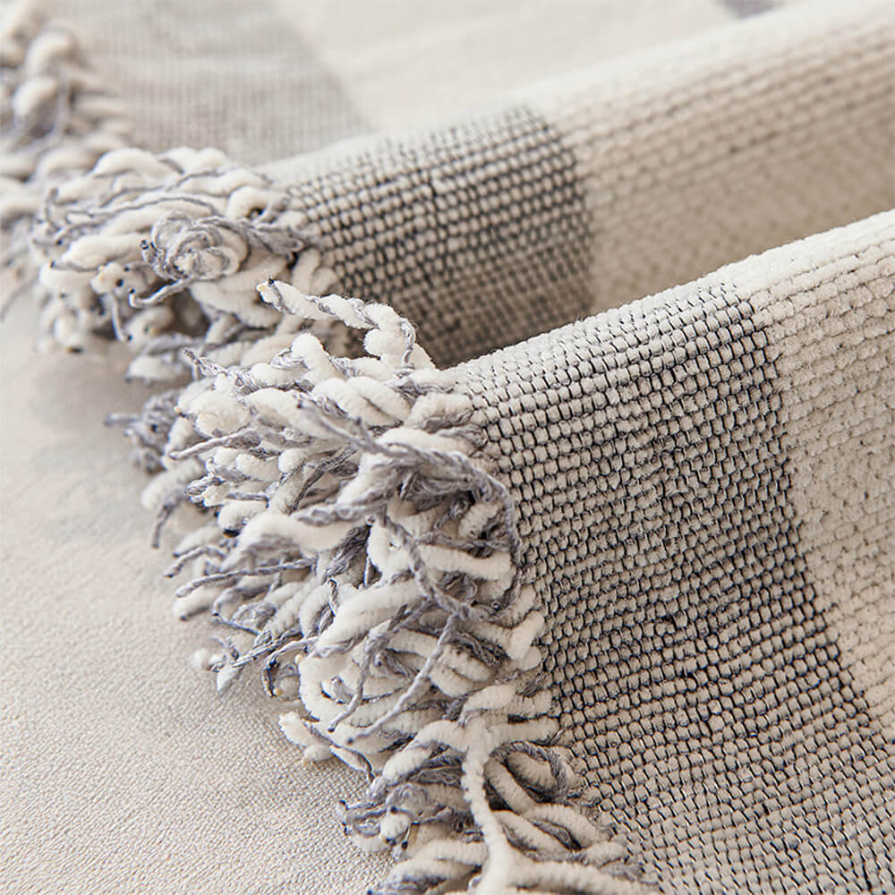 Klassisches geometrisches Muster Chenille Überwurf Sofabezug