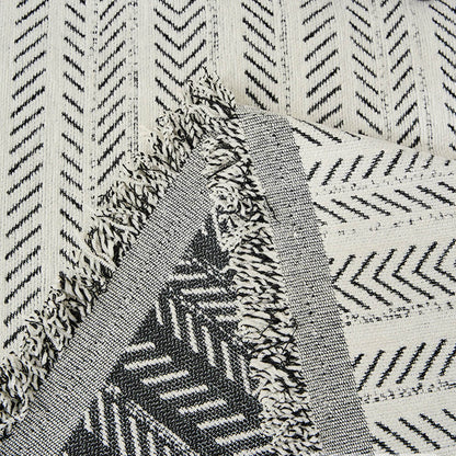 Elegante Fischgrät-Chenille-Textur Decke für Sofa