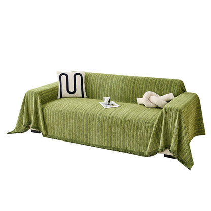 Elegante Fischgrät-Chenille-Textur Decke für Sofa