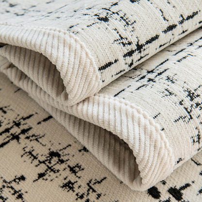 Eleganter karierter Jacquard-Chenille-Schutzbezug für das Sofa für alle Jahreszeiten