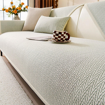 Chenille Minimalistische Anti-Rutsch-Stoff mit katzenkratzfestem Design Sofaüberzug