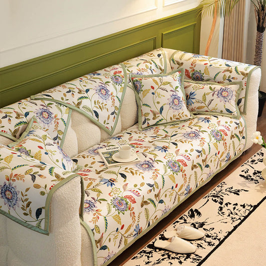 Alljahreskühlung Pastoral Floral Sofaüberwurf