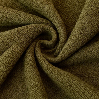 Elegante weiche Chenille rutschfeste Sofabezug mit Rüschensaum