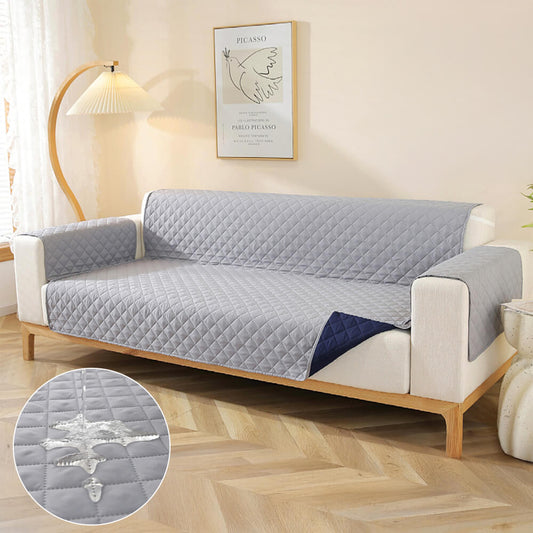 Moderner Diamant-Einzelsofa-Schutz Wasserabweisender Rutschfester Couchbezug mit Armlehne