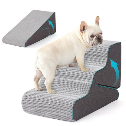 Multifunktionale 2-in-1 faltbare Hundetreppe mit Rampenmodus