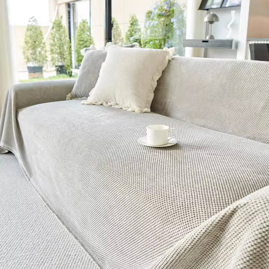 Weicher Warmer Sofabezug aus Cord mit Waffelmuster