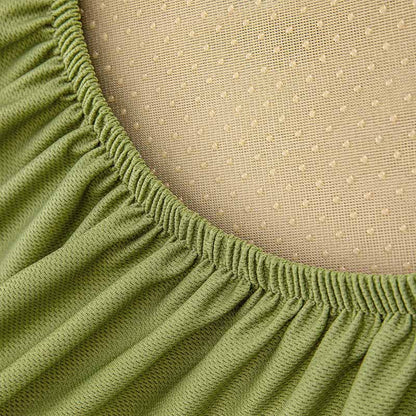 Universal-Stretch-Chenille-Möbelschutz mit Fischgrätenmuster