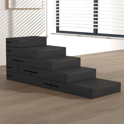 Wasserdichte waschbare PU-Leder modulare mehrstufige Haustiertreppe