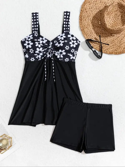 🔥👙2025 Damen-Badekleid mit V-Ausschnitt