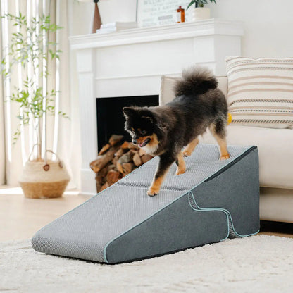Multifunktionale 2-in-1 faltbare Hundetreppe mit Rampenmodus