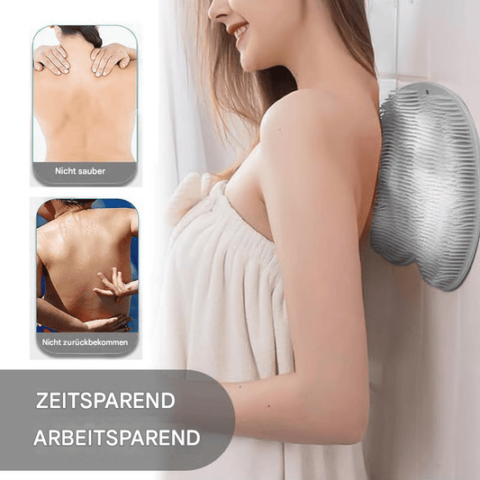Fußschrubbermatte aus Silikon für die Dusche