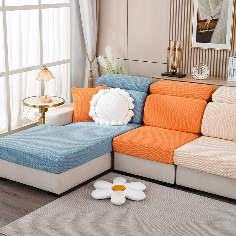 Bunter Fleece Sofabezug Möbelschutz Couchbezug