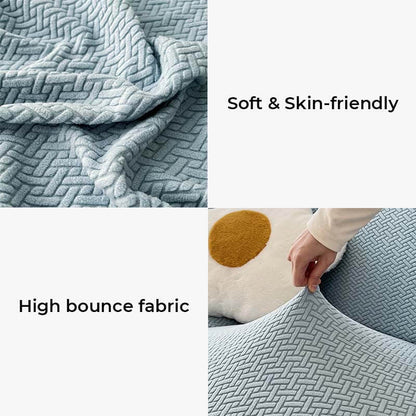 Bunter Fleece Sofabezug Möbelschutz Couchbezug