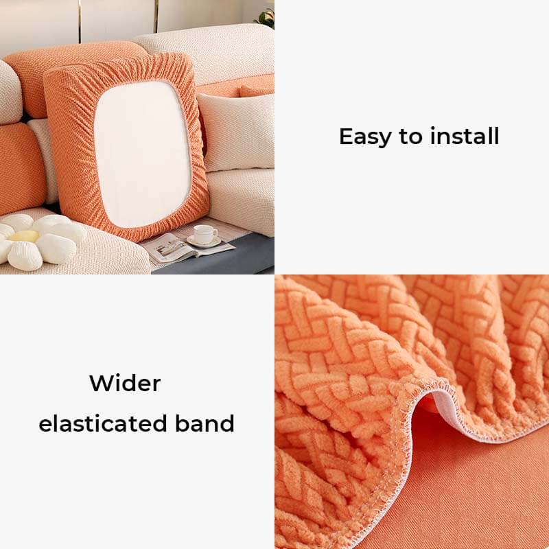 Bunter Fleece Sofabezug Möbelschutz Couchbezug