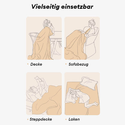 Einfarbiger Möbelschutzbezug aus Fleece für Sofas