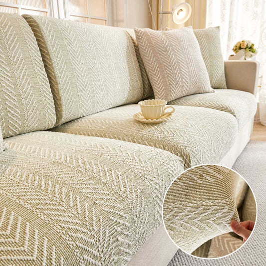 Fischgrät-Chenille Anti-Rutsch Magischer Sofabezug