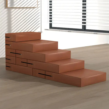 Wasserdichte waschbare PU-Leder modulare mehrstufige Haustiertreppe